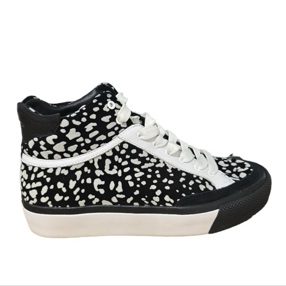 Rag & Bones Army Low Cheetah Sneakers Black Womens  7.5 US